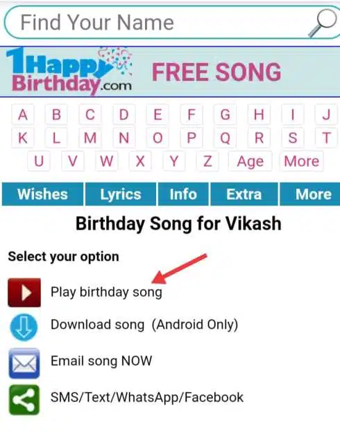 Happy birthday song