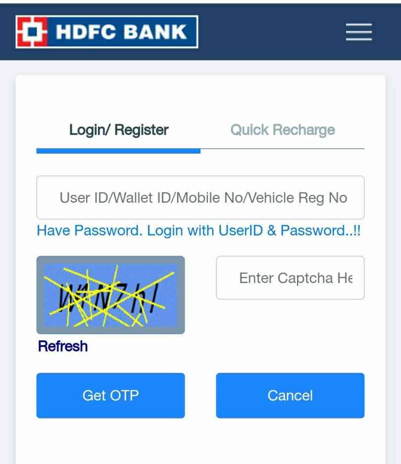 Hdfc Fastag Recharge Kaise Kare