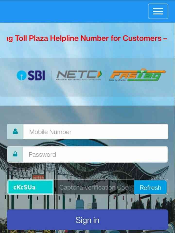 SBI Fastag Recharge Kaise kare